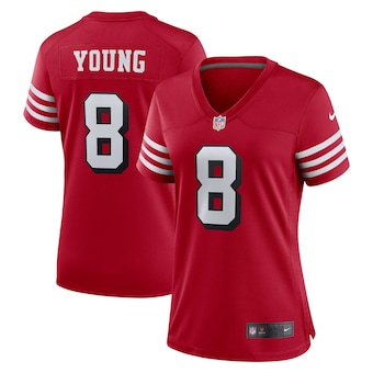 womens nike steve young scarlet san francisco 49ers alternat